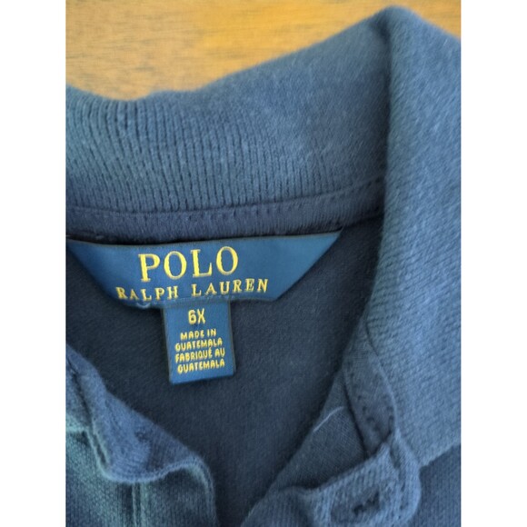 Ralph Lauren Girls Stretch Mesh Polo Dress 6 - Picture 4 of 6